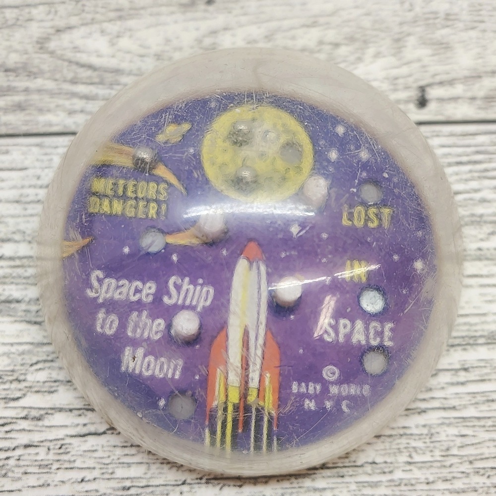 Vintage Lost in Space Hand Dexterity Handheld Game Baby World NYC 1940s Dome Toy